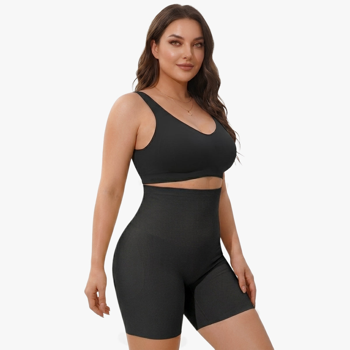 Shaping high-waisted shaper shorts