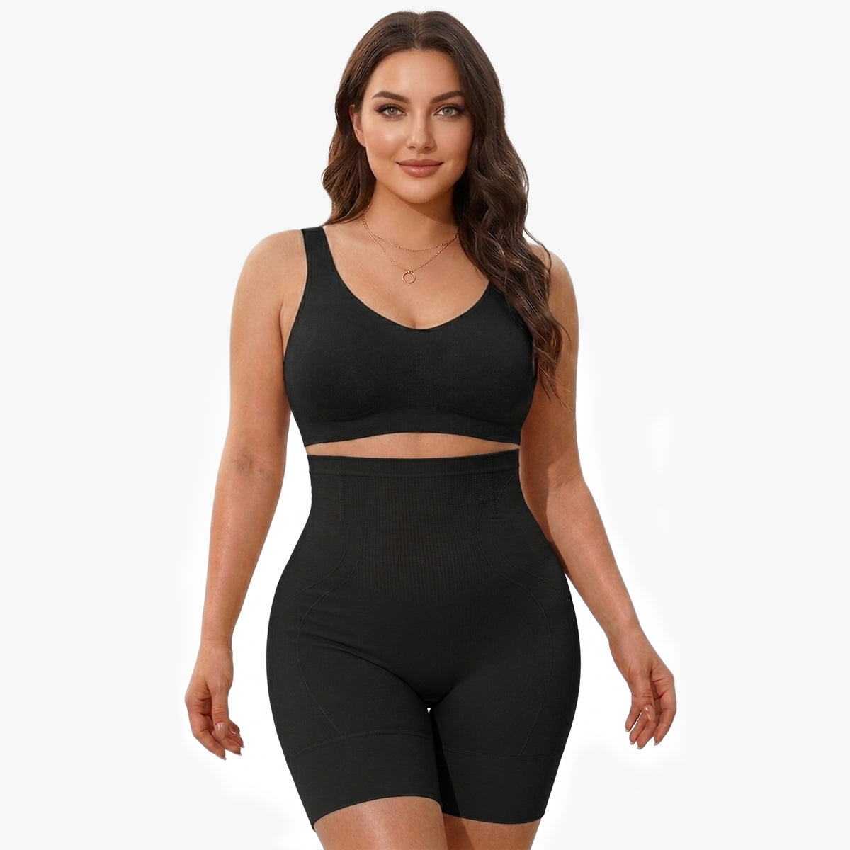 High-waisted shaper shorts
