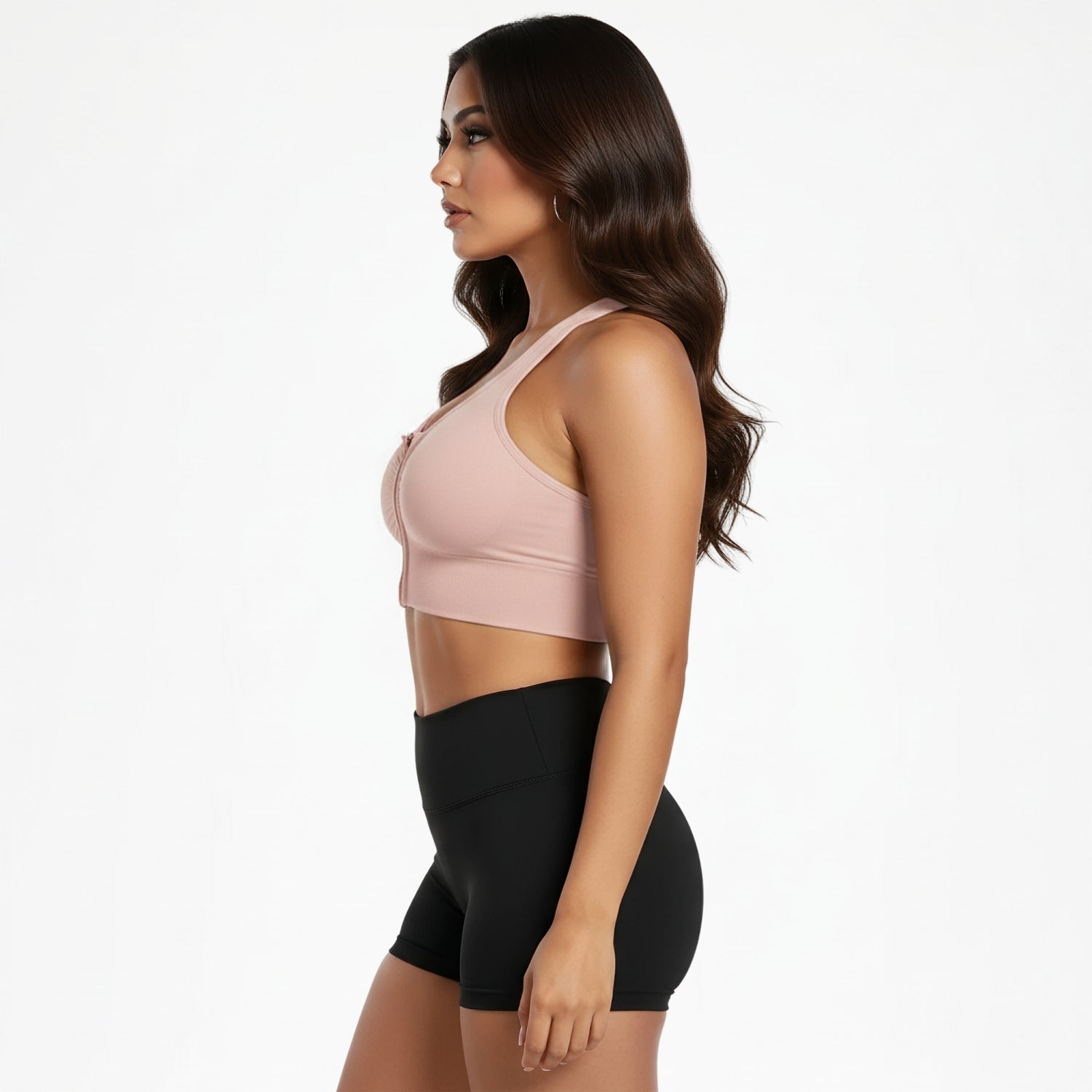 Comfortable sports bra with front closure