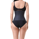 Latex waist trainer corset with 3 rows of hooks