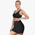 High-waisted sports shorts with phone pocket