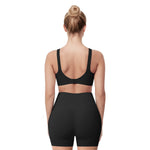 High Waist Sports Shorts with Phone Pocket