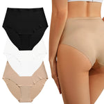 Seamless high-waisted briefs – 3-piece set