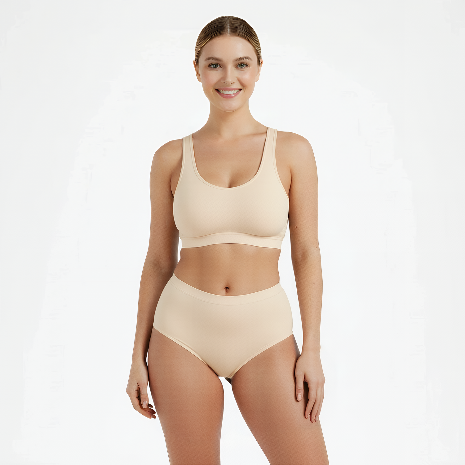 Seamless underwire-free comfort bra