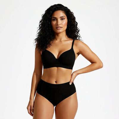 Seamless high-waisted briefs – 3-piece set