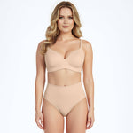 Shaping, seamless high-waisted thongs – set of 3