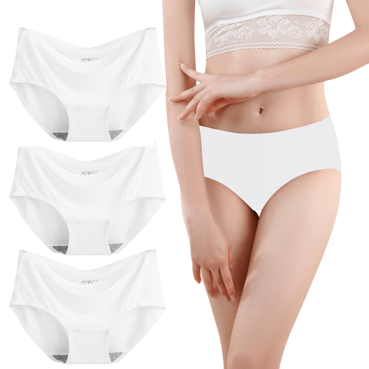 Seamless briefs – 3-piece set