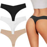 Seamless, low-rise thong – 3-pack