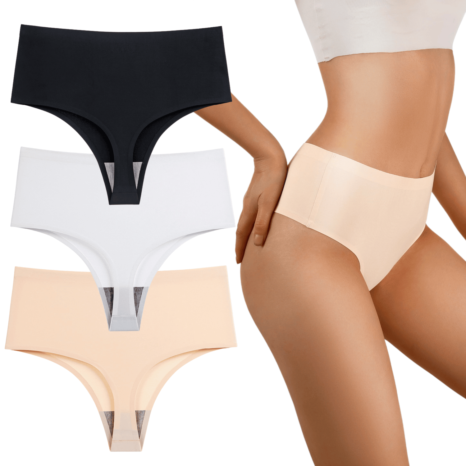 Seamless thongs – 3-piece set