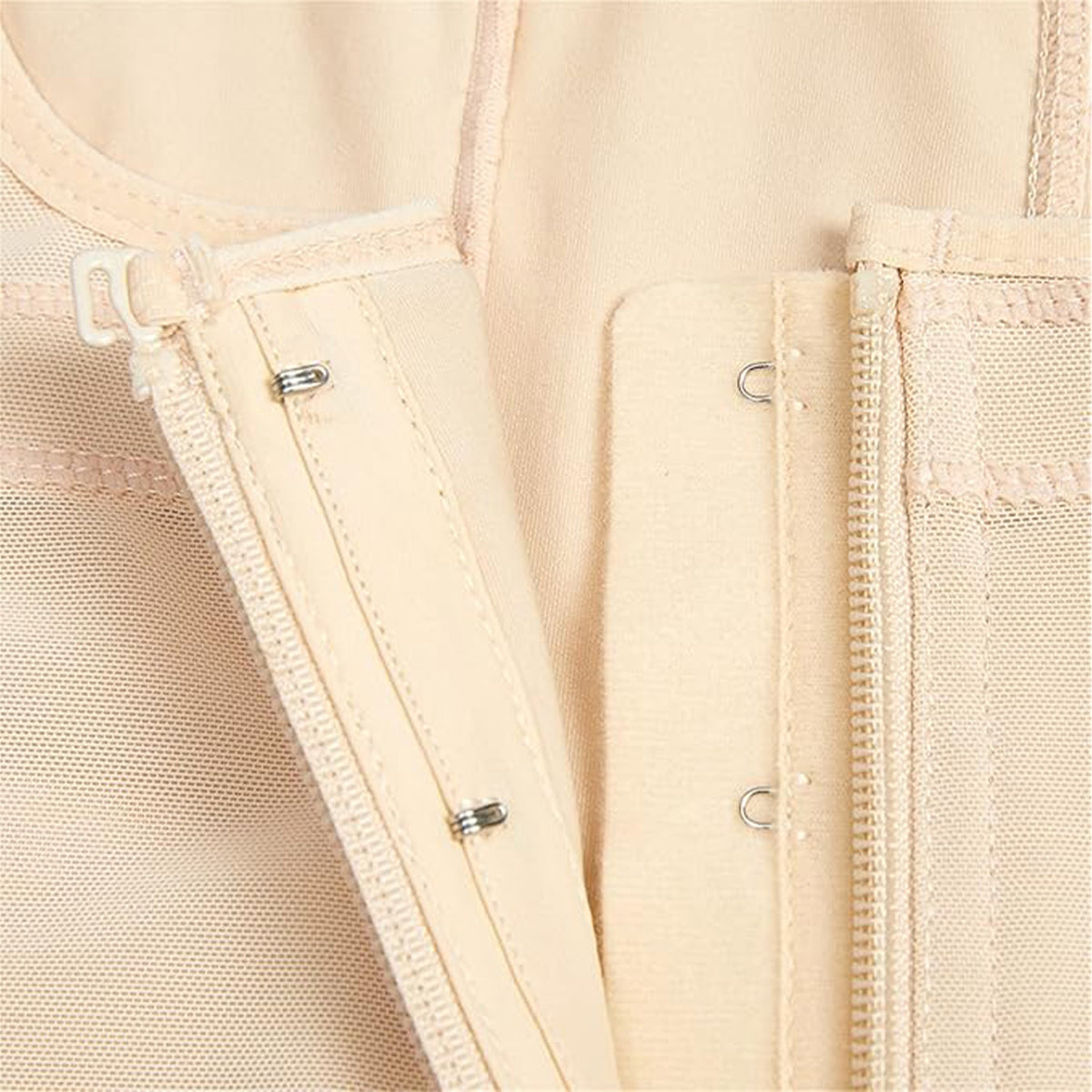Shaping bodysuit with hooks and zipper – briefs