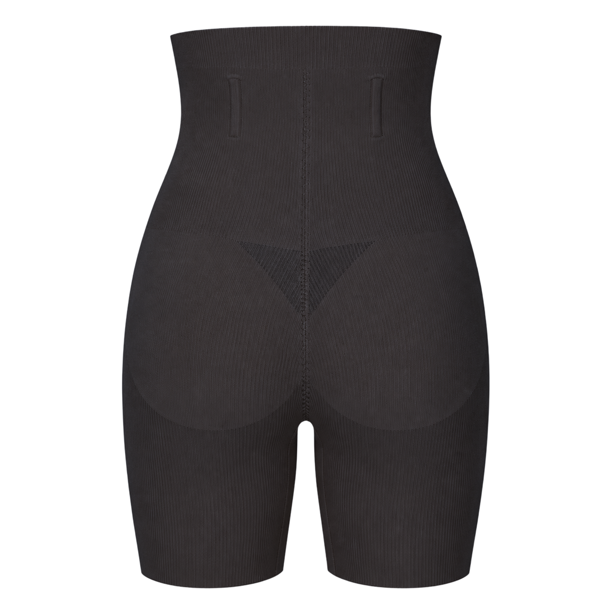 Shaping high-waisted shorts with removable pads
