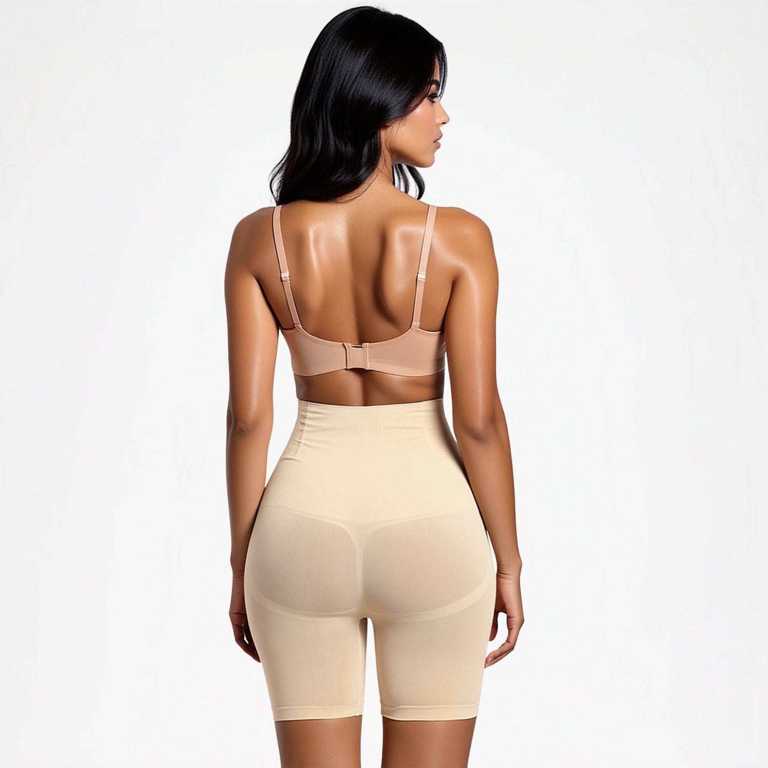 High-waisted shaping shorts