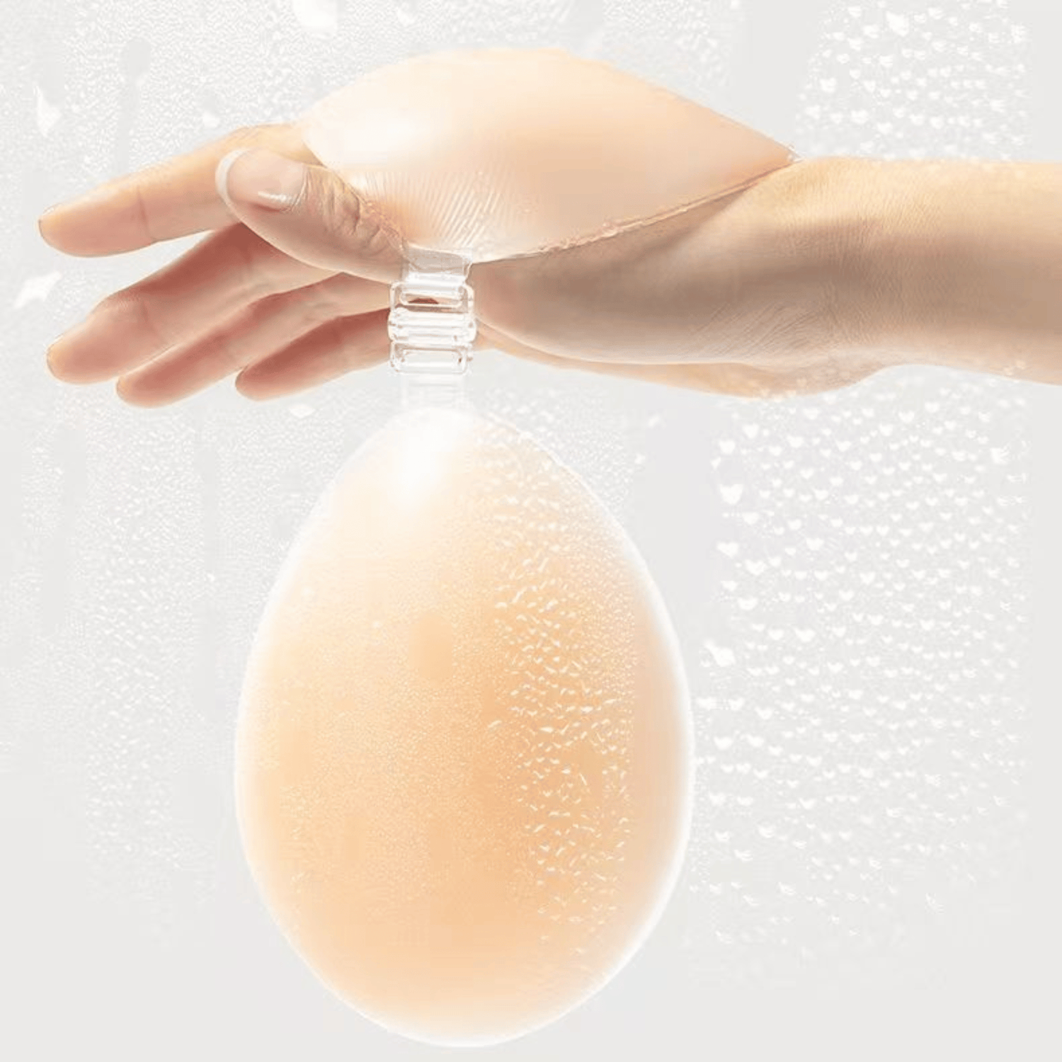 Silicone adhesive bra with push-up effect