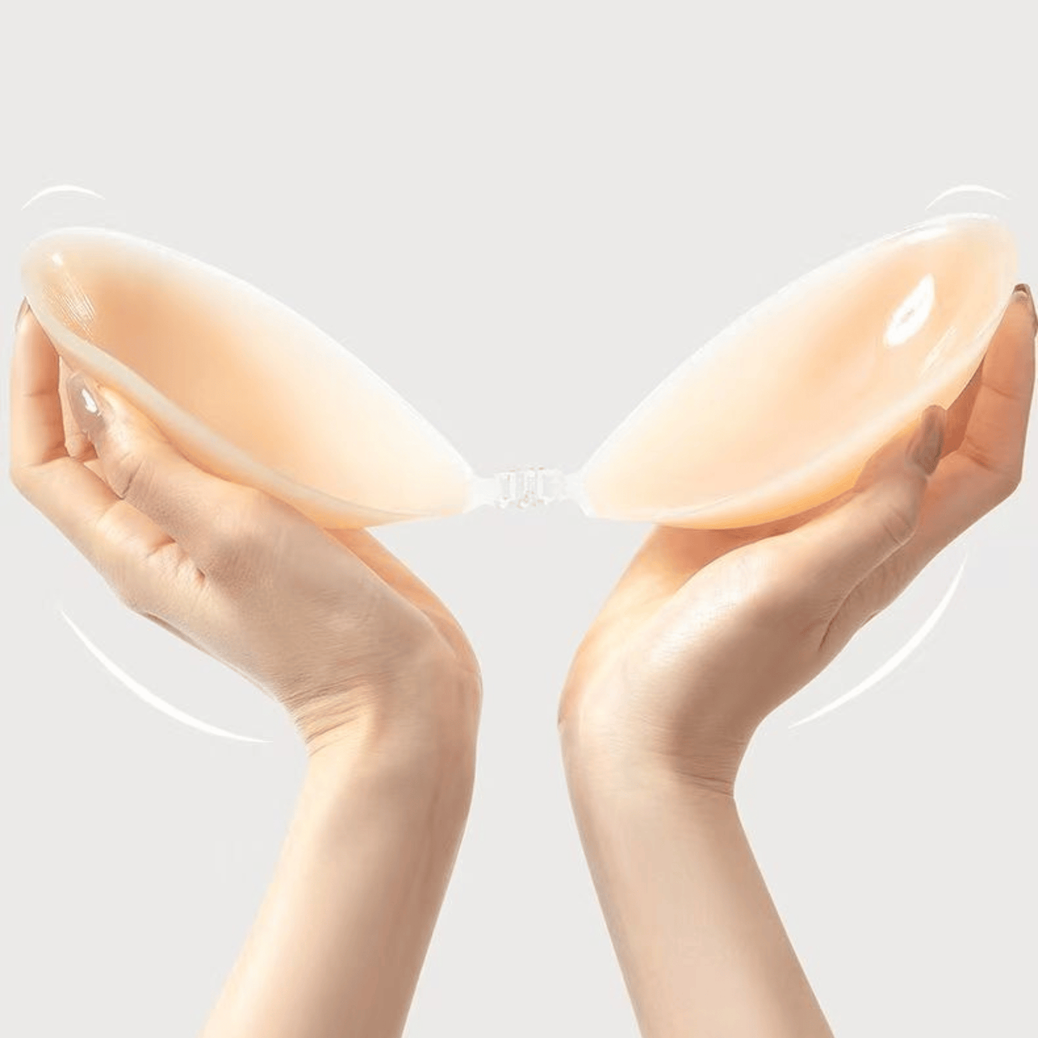 Silicone adhesive bra with push-up effect