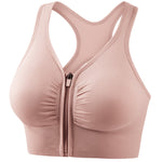 Comfortable sports bra with front closure