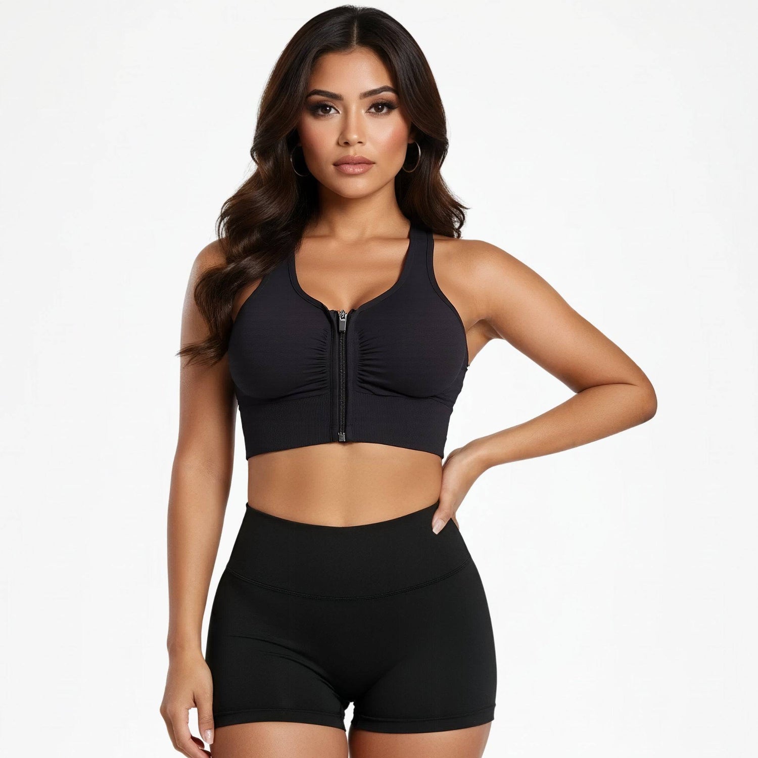 Comfortable sports bra with front closure