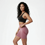 High-waisted sports shorts