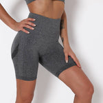 High-waisted sports shorts
