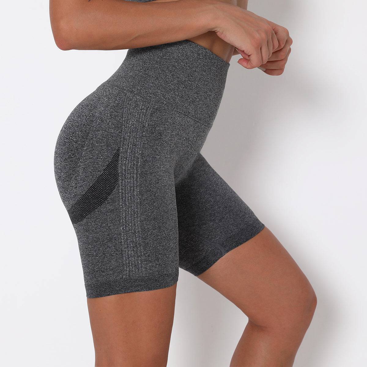High-waisted sports shorts
