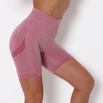 High-waisted sports shorts
