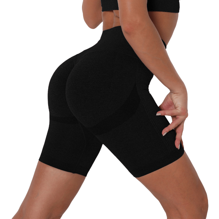 High-waisted sports shorts