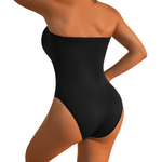 Corrective, seamless, strapless bodysuit with briefs