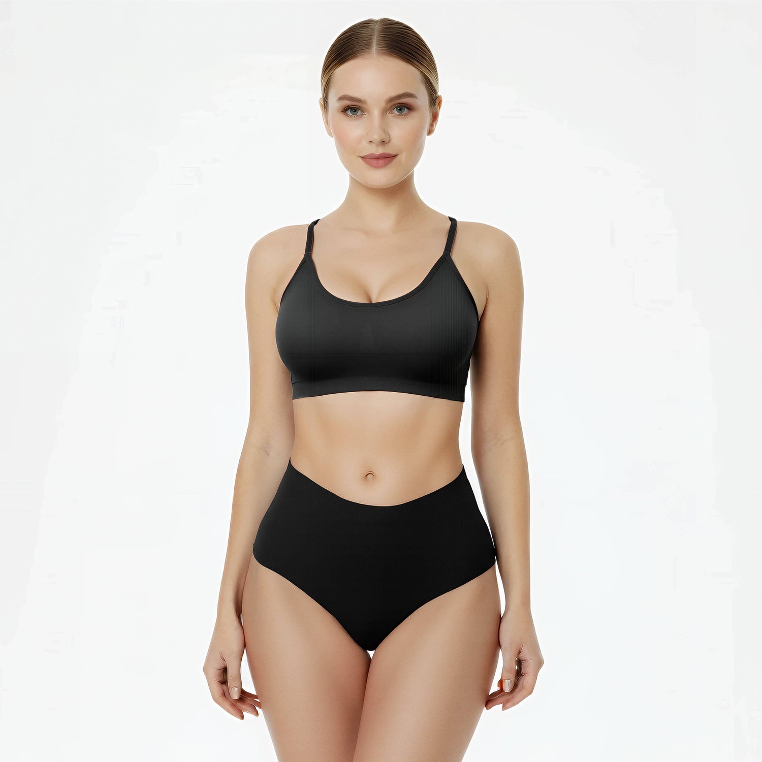 Seamless high-waisted thong – 3-pack