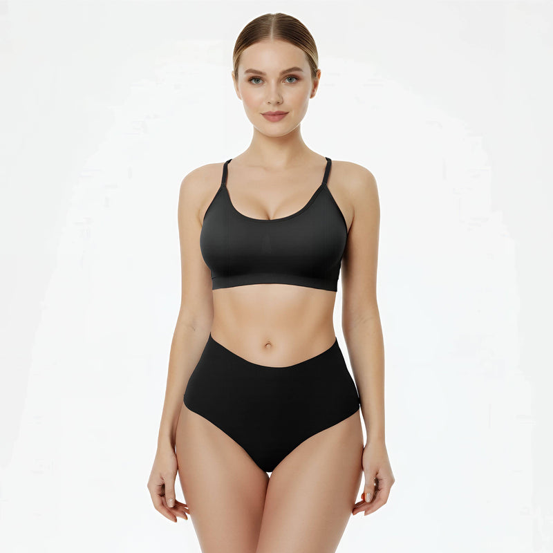 Seamless High Waist Thong - Set of 3