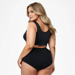 Comfortable shaping bra with front closure