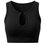 Seamless shaping crop top