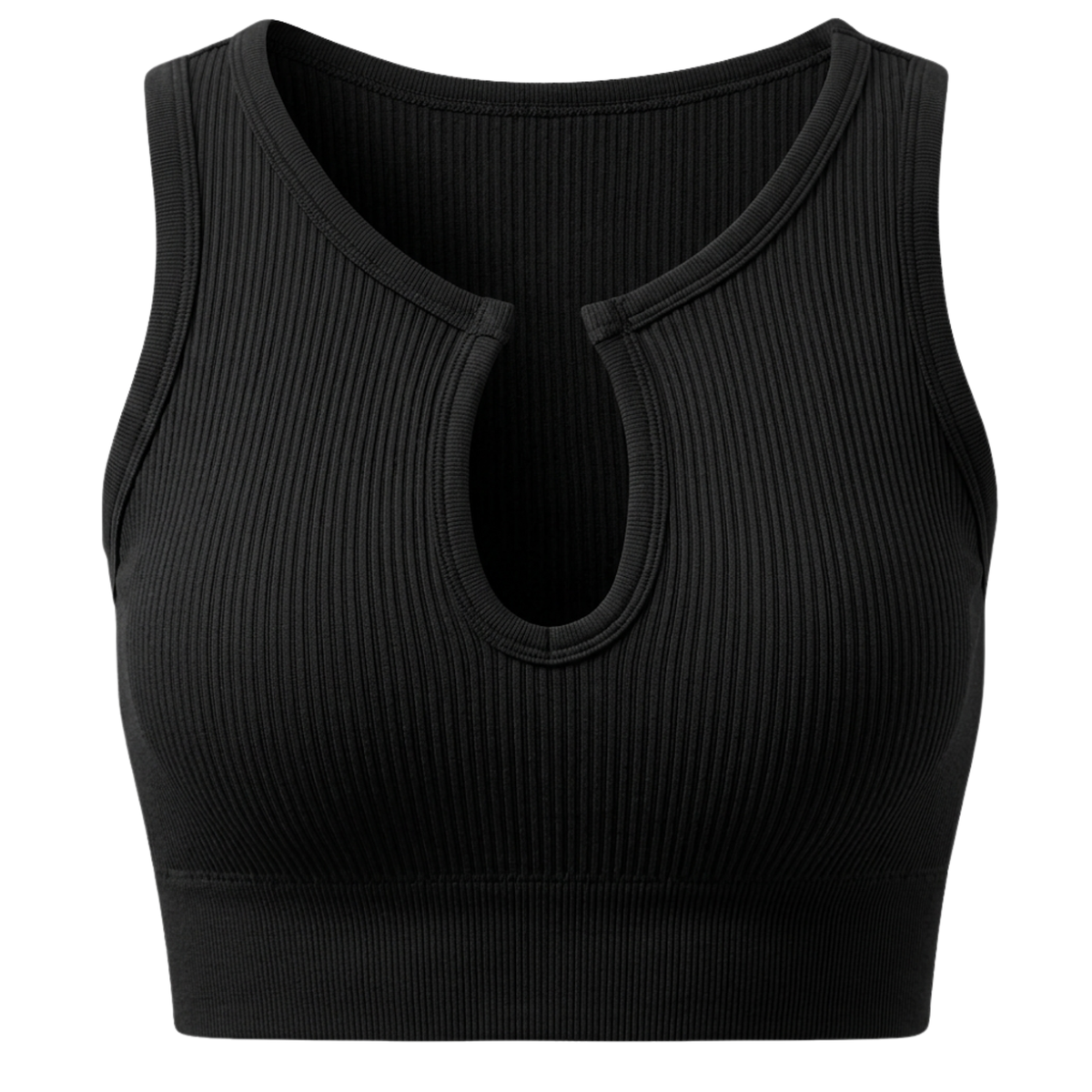 Seamless shaping crop top