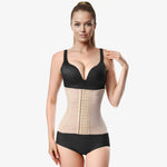 Waist-shaping corset with 6 rows of hooks