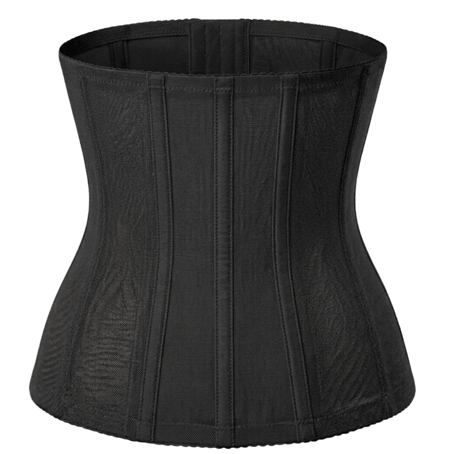 Waist-shaping corset with 6 rows of hooks