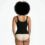 Waist trainer vest with shoulder straps