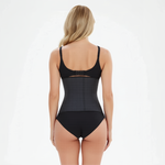 Latex waist trainer corset with 3 rows of hooks