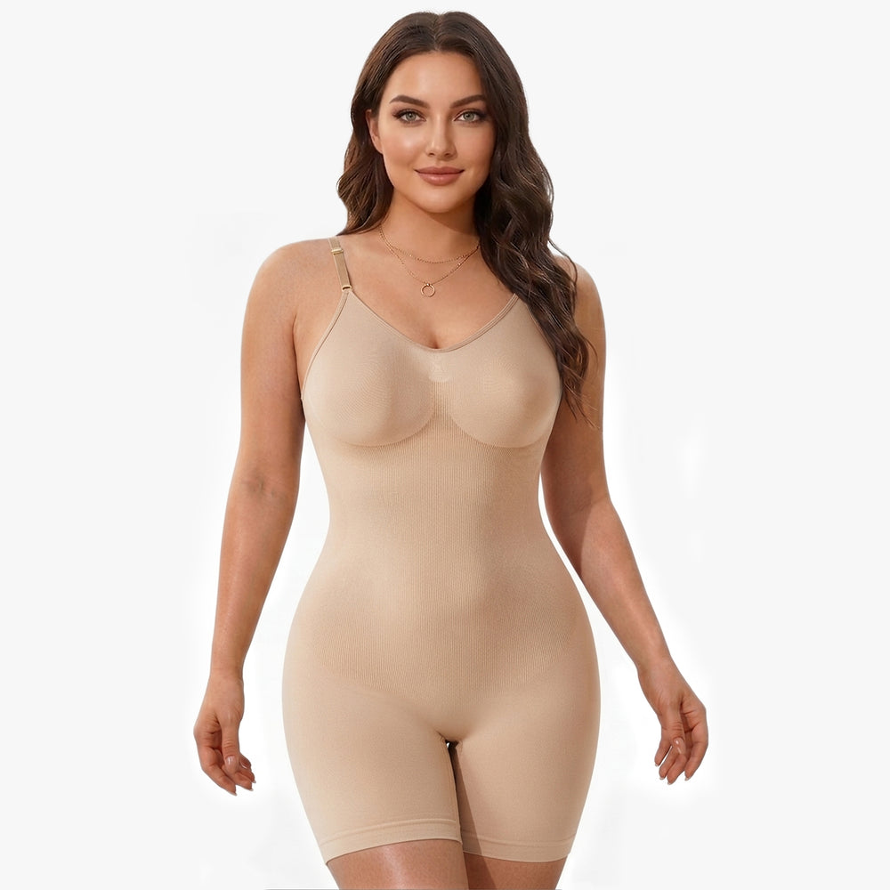 Corrigerende Body met Open Rug en Pijpjes