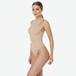 Sleeveless lace-up bodysuit
