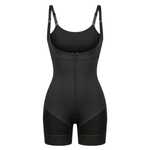 Corrective Shapewear Bodysuit with Hooks and Zipper