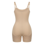 Corrective Shapewear Bodysuit with Hooks and Zipper