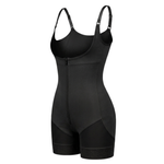 Corrective Shapewear Bodysuit with Hooks and Zipper