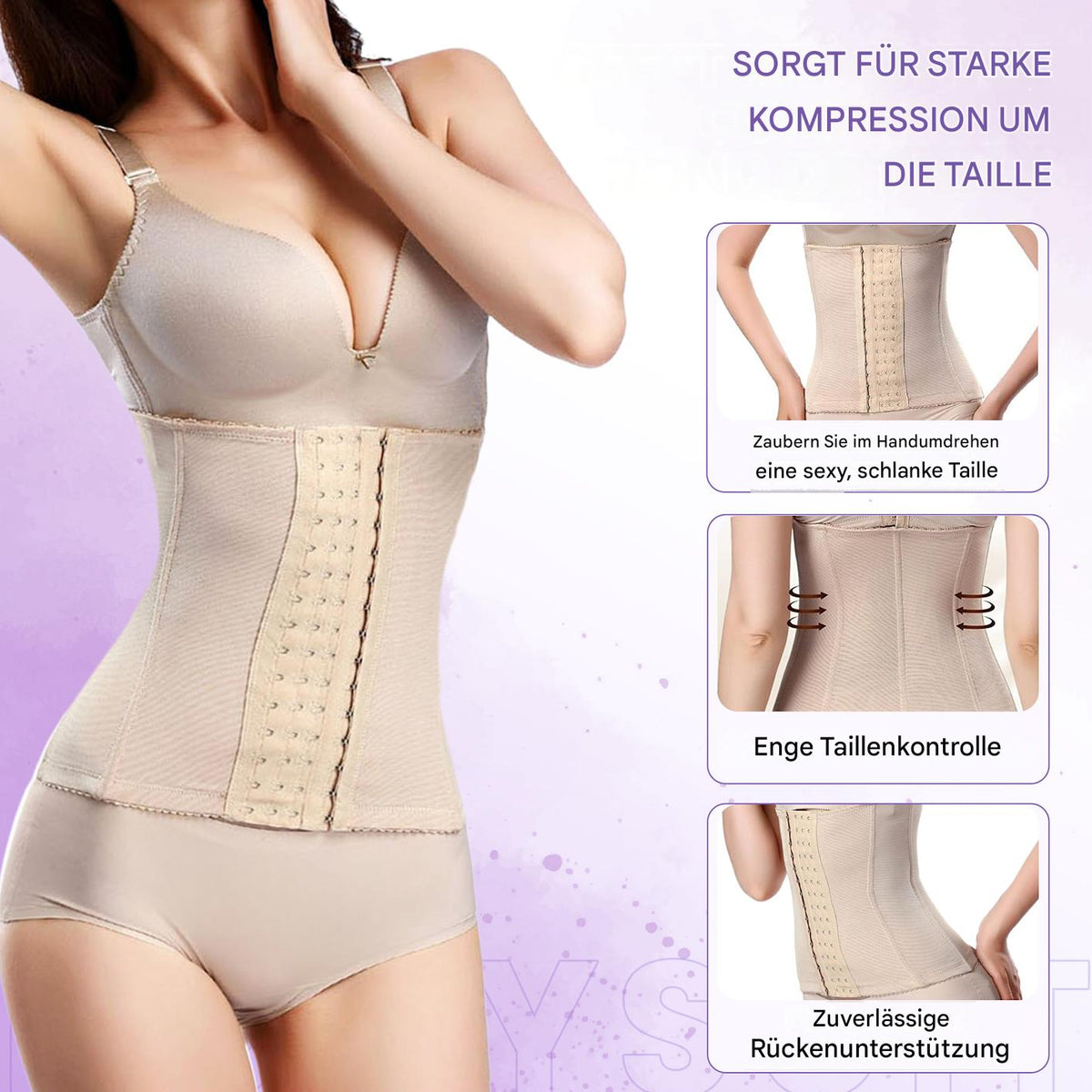 Firm compression for visible waist control