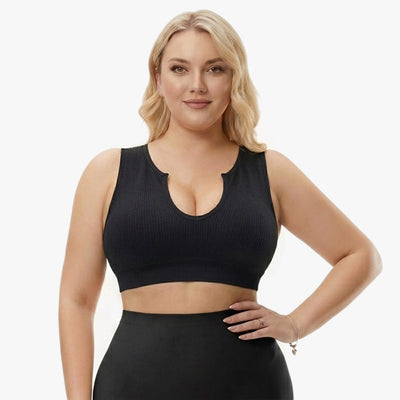 Seamless shaping crop top