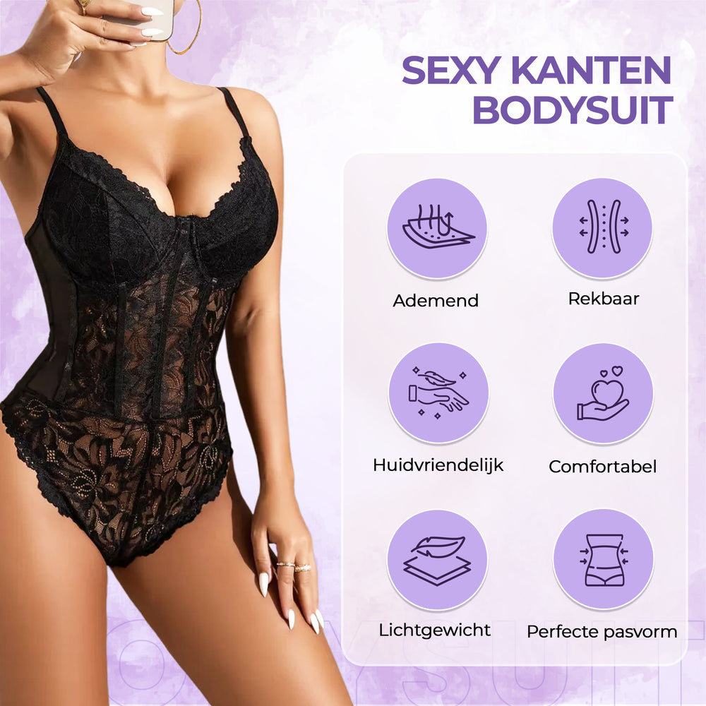 Seductive lace bodysuit