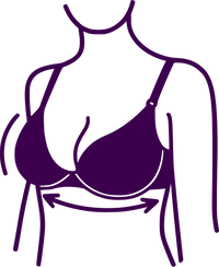 Shapes and supports the bust