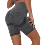High-waisted sports shorts